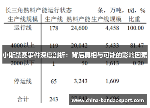 小斯禁赛事件深度剖析：背后真相与可能的影响因素